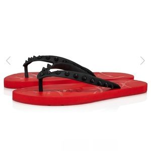 Christian louboutin flip flops never worn!!